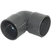 FloPlast Solvent Weld Waste Bend 90 Anthracite Grey 32mm 5 Pack (523KJ)
