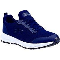 Skechers Squad SR Size 4 Womens Navy Occupational Work Trainers (523PR)
