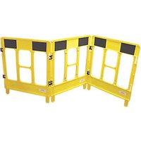 JSP 3-Gate Workgate Barrier Panel Yellow/Black 838mm (52467)