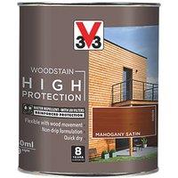V33 750ml Mahogany Satin Water-Based Exterior Wood Stain (524FF)
