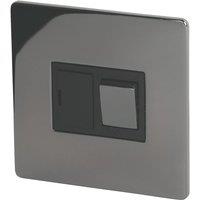 LAP 13A Switched Fused Spur Black Nickel with Black Inserts (52739)