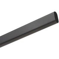 Rail & Tube Solutions Oval Wardrobe Rail Matt Black 1219mm x 15mm (527KK)