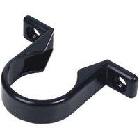 FloPlast Solvent Weld Pipe Clips Black 32mm 20 Pack (52844)