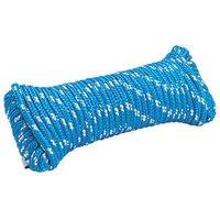 Essentials Braided Rope Blue/White 6mm x 20m (528FC)