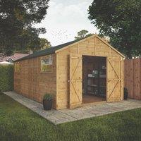 Mercia Modular 10' 6" x 18' (Nominal) Apex Shiplap T&G Timber Workshop (528YL)