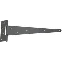 Smith & Locke Black Powder-Coated Straight Strong Tee Hinges 150mm x 400mm x 60mm 2 Pack (5294J)