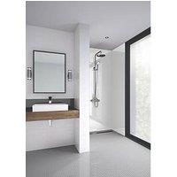 Splashwall Bathroom Splashback Gloss White 2400mm x 590mm x 11mm (530GV)