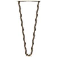 Rothley 2-Pin Hairpin Furniture Leg Antique Brass 350mm (530PP)