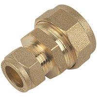 Flomasta Brass Compression Reducing Lead to Copper Coupler 7lb 1" x 15mm (53125)