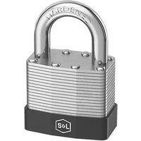 Smith & Locke Laminated Steel Closed Shackle Padlock 30mm (531FC)