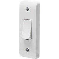 Crabtree Instinct 10AX 1-Gang 2-Way Architrave Switch White (531HV)