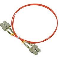 Labgear Duplex Multi Mode Orange SC- SC OM1 LSZH Fibre Optic Cable 1m (531KM)