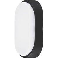 Luceco Eco Indoor & Outdoor Oval LED Decorative Bulkhead Black/White 10W 700lm (532JK)