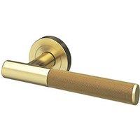Smith & Locke Damgan Door Handle Pair Antique Brass (533FK)
