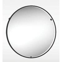 Sensio Aspect Round Illuminated Bathroom Mirror Black With 2240lm LED Light 500mm x 500mm (533PE)