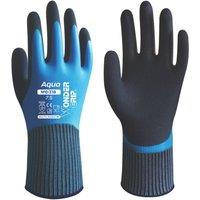Wonder Grip WG-318 Aqua Gloves Blue Small (533VJ)