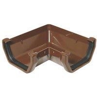 FloPlast uPVC 90 Square Gutter Angle Brown 114mm (53443)