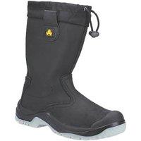Amblers FS209 Size 7 Black Water-Resistant Steel Toe Cap Safety Rigger Boots (534JV)