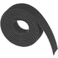 D-Line Hook & Loop Cable Bands Black 1.2m x 20mm 10 Pack (534KU)