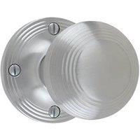 Carlisle Brass Rimmed Mortice Knobs 52mm Pair Satin Chrome (5355H)