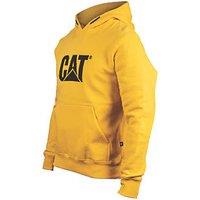 CAT Trademark Hooded Sweatshirt Yellow/Black X Large 46-48" Chest (535VF)