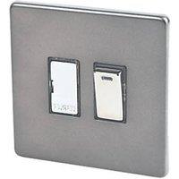 Varilight 13AX Switched Fused Spur with Neon Slate Grey with Black Inserts (5361H)