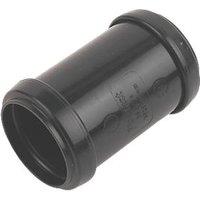 FloPlast Push-Fit Straight Coupler Black 40mm x 40mm (53679)