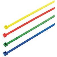 Essentials Cable Ties Red/Green/Blue/Yellow 200mm x 4.5mm 200 Pack (53684)