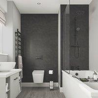 Multipanel Hydrolock Bathroom Waterproof Wall Panel Matt Riven Slate 2400mm x 1182mm x 11mm (536CG)