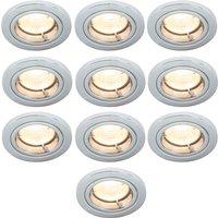 Electralite Yate Fixed Fire Rated Downlights Chrome 10 Pack (536VJ)