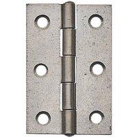 Self-Colour Fixed Pin Butt Hinges 75mm x 49mm 2 Pack (537PR)