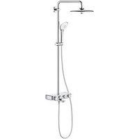 Grohe Euphoria SmartControl 260 HP Rear-Fed Exposed Chrome Thermostatic Shower System with Bath filler (537XT)
