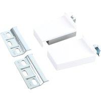 Essentials Cabinet Suspension Brackets White 67mm x 16.5mm x 43mm 2 Pack (538TE)