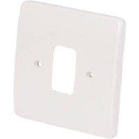 MK Grid Plus 1-Module Grid Faceplate White (53907)