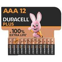 Duracell Plus AAA 1.5V Alkaline Batteries 12 Pack (539RP)