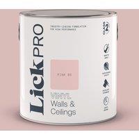 LickPro 2.5Ltr Pink 05 Vinyl Matt Emulsion Paint (539TM)