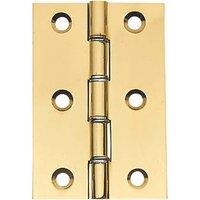 Polished Brass Washered Butt Hinges 76mm x 51mm 2 Pack (540PR)