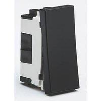 Knightsbridge 20AX Modular Intermediate Switch Black (540PY)