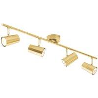 Inlight Harvey Linear 4-Light Spotlight Satin Brass (540VH)