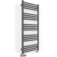 Terma 1140mm x 500mm 1661BTU Sparkling Grey Flat Designer Towel Radiator (541RH)