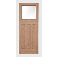 Unfinished Oak Wooden 4-Panel Internal Edwardian-Style Door 1981mm x 610mm (542FA)