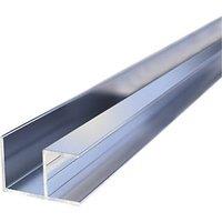 Multipanel Type 100 Flush Corner Polished Aluminium 2450mm x 11mm (542JE)