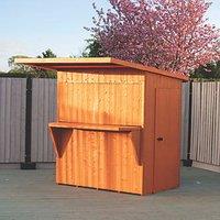 Shire Paradise Bar 6' x 4' (Nominal) Pent Timber Summerhouse (542TJ)