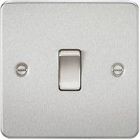 Knightsbridge 20A 1-Gang DP Control Switch Brushed Chrome (542TY)