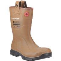 Dunlop Purofort RigPRO Size 4 Brown Steel Toe Cap Safety Wellies (542VW)