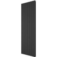 Ximax Oceanus Duplex 1800mm x 595mm 5369BTU Black Vertical Designer Radiator (542YE)