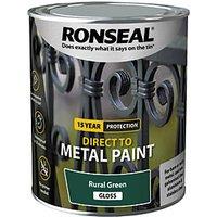 Ronseal 750ml Rural Green Gloss Anti Corrosive Metal Paint (543KK)