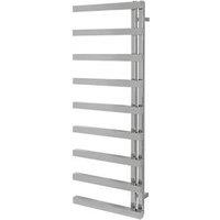 Towelrads 1245mm x 500mm 1573BTU Chrome Flat Designer Towel Radiator (543RY)