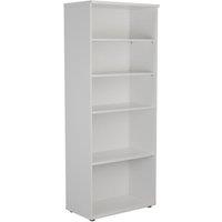 TC Group 4-Shelf Bookcase White 800mm x 2000mm (543TT)