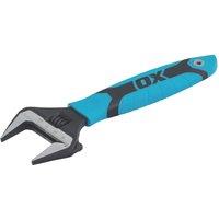 OX Pro Adjustable Wrench with Ultra Wide Jaw 8" (543XX)